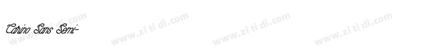 Carino Sans Semi字体转换